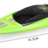 Радиоуправляемый катер с водяной помпой Green HydroJet (25 км/ч, 42 см) артикул HC807-GREEN