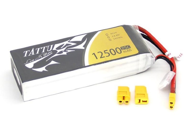 Аккумулятор Li-Po - 14.8В 12500мАч 25C (4S1P) TATTU артикул B25C125-4S