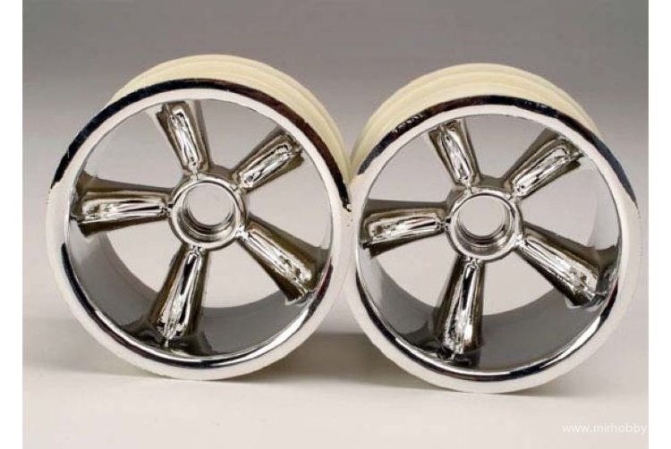 TRX Pro-Star chrome wheels (2) (front) (for 2.2'' tires) артикул TRA4174