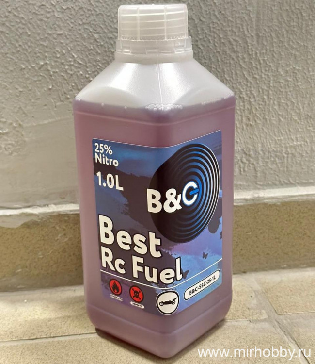 Топливо B&C - (авто) 25% нитро (1 литр) артикул B&C-SSC-25-1L