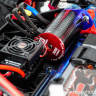 Радиоуправляемый монстр-трак Remo Hobby Dinosaurs Master Brushless UPGRADE 1/8 (4WD, 2.4G, акб Li-Po 7.4V~5000mAh+З/У) RTR артикул RH8036NEW-RED