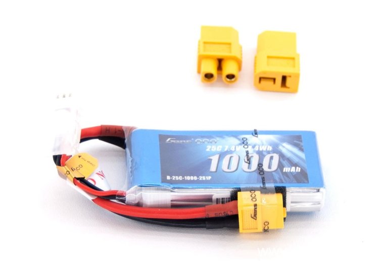 Аккумулятор Li-Po - 7.4В / 1000мАч / 25C (2S1P) артикул B25C10-2S