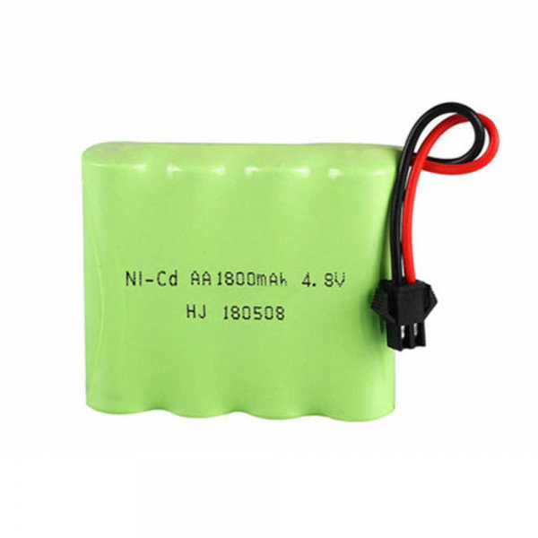 Аккумулятор Ni-Cd 4.8V 1800mAh форма FLATPACK разъем YP артикул NICD-AA-48F-1800-YP