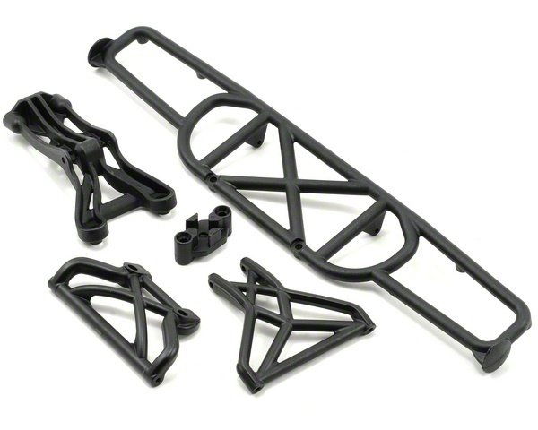 Бампер задний: XXX-SCT (Rear Bumper Set: XXX-SCT) артикул LOSB2407