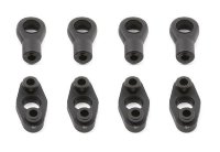 Детали крепления стабилизатора - RC8 (4компл).  Antiroll Bar Retainer/Eyelet артикул AS89092