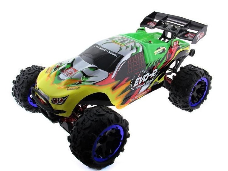 Радиоуправляемая трагги Remo Hobby 1:8 EVO-R Brushless, UPGRADE (зелёная) (4WD, 2.4G, 7.4V ~ 4200mAh, зарядное устройство) артикул RH8066-GREEN