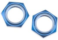 Гайки колес 1/8 самоконтр. - RC8 (2шт) шаг 1.0.  FT Nyloc Blue Wheel Hex Nut артикул AS89094 