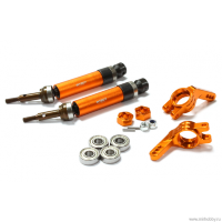 Heavy-Duty 6mm Wheel Axle Conversion for 1/10 Stampede 2WD, Rustler 2WD &amp; Monster Jam артикул T8183ORANGE