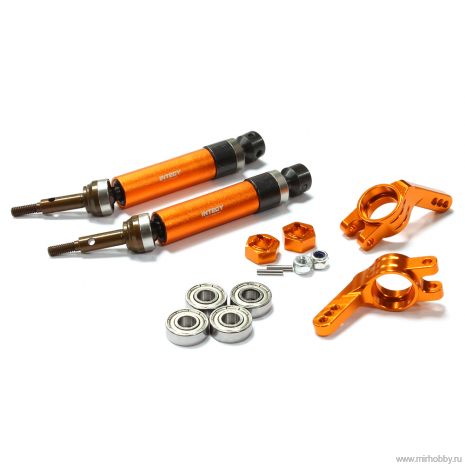 Heavy-Duty 6mm Wheel Axle Conversion for 1/10 Stampede 2WD, Rustler 2WD & Monster Jam артикул T8183ORANGE