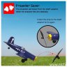 Радиоуправляемый самолет Volantex RC F4U 400мм (2.4Gz, 4ch, Li-Po, RTF with Gyro) артикул EXA76108R