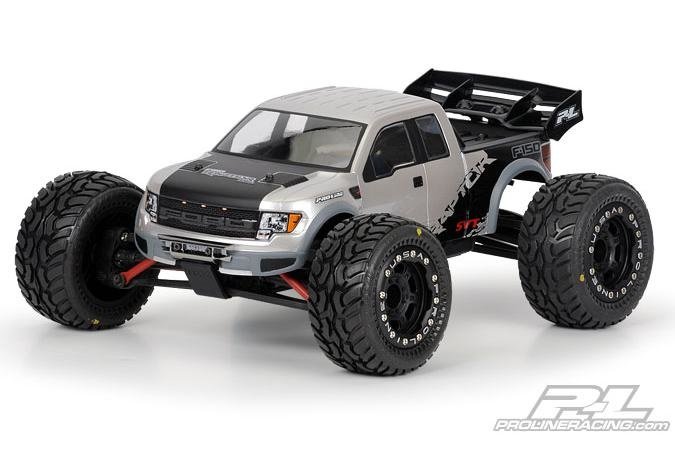 Кузов - Ford F-150 SVT Raptor для 1:16 REVO (Ford F-150 SVT Raptor Clear Body for 1:16 REVO®) артикул PL3360-00