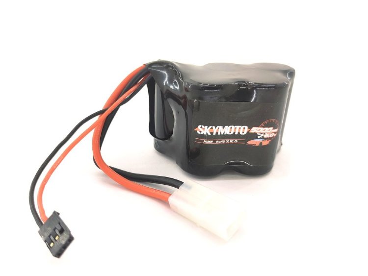 Аккумулятор NiMh 6V 5000mAh бортовой "домиком" для моделей  1/5 Tamiya и FUTABA разъёмы артикул SK-GPR-5000-6V