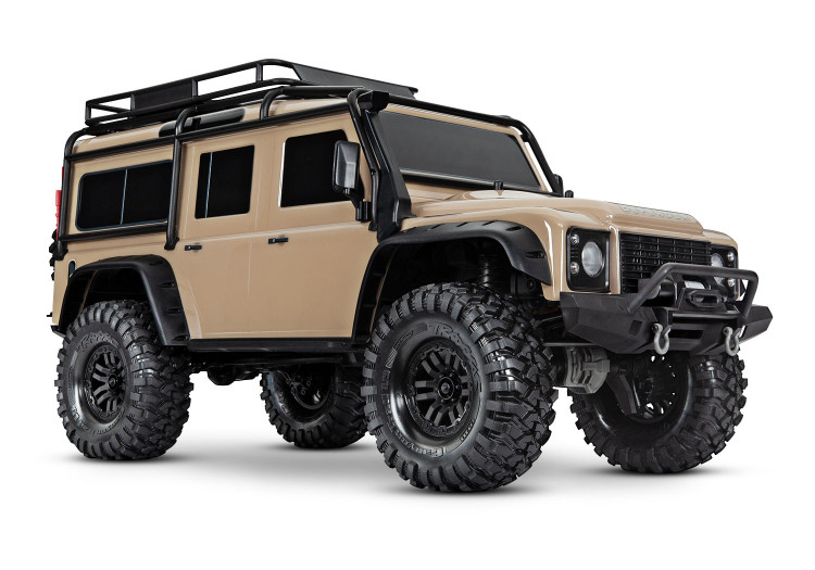 Радиоуправляемая автомодель TRAXXAS TRX-4 Land Rover Defender 1/10 4WD Scale and Trail Crawler артикул TRA82056-4-SAND
