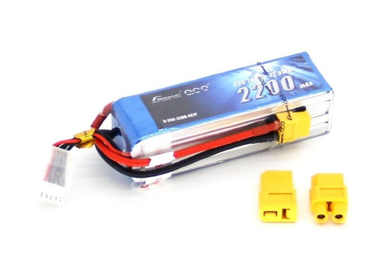 Аккумулятор GensAce Li-Po - 14.8В / 2200мАч / 25C ( 4S1P ) артикул B25C22-4S