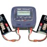 Двухканальное зарядное устройство SkyRC D100 V2 с Bluetooth (11-18V/220V 100W C:10A D:2A) артикул SK-100131-02