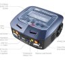 Двухканальное зарядное устройство SkyRC D100 V2 с Bluetooth (11-18V/220V 100W C:10A D:2A) артикул SK-100131-02