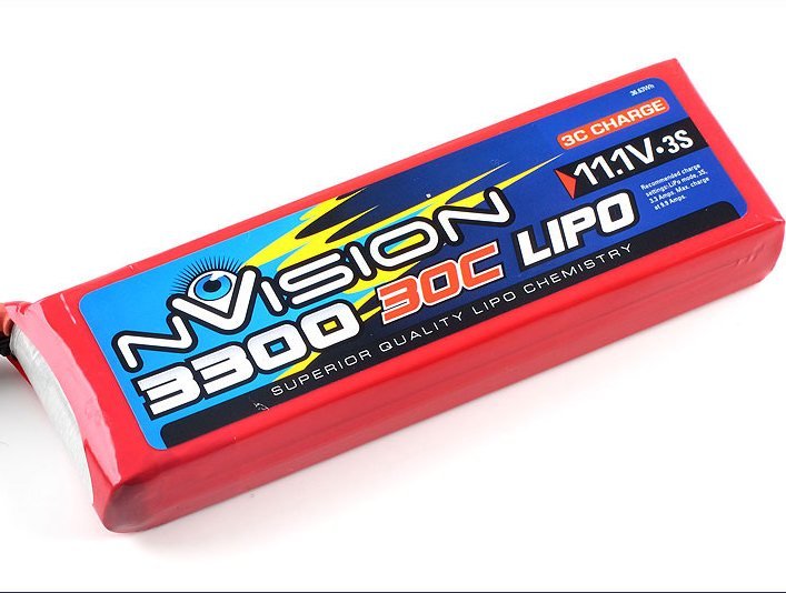 Аккумулятор nVision nVision Li-Po 11.1V(3s) 3300mAh 30C Deans plug Soft Case артикул NVO1812