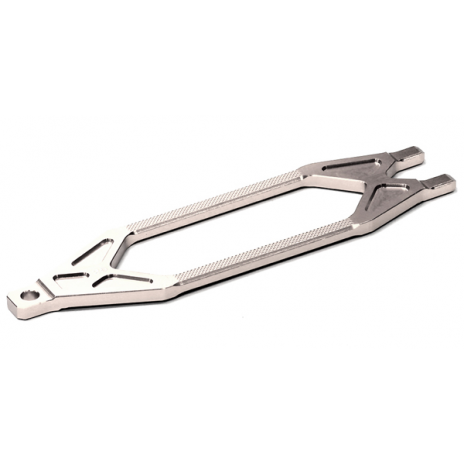 Фиксатор аккумулятора (silver) для Traxxas 1/10 Stampede 4x4 артикул T8589SILVER