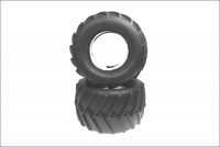 Резина с вставками 1/8 Kyosho Tire/Inner Sponge (for MAD FORCE Ready Set) артикул  MA051