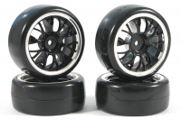 Колеса дрифт 1/10 - Fastrax Y-Spoke (V2 Tyre) 4шт - Chrome артикул FAST0093B