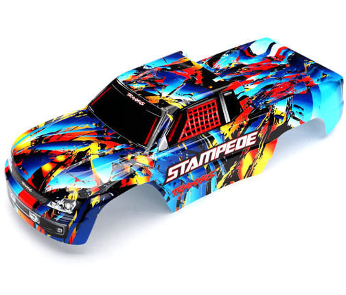 Кузов TRAXXAS Stampede®,стиль рок-н-ролл (крашеный, надписи нанесены) артикул TRA3648