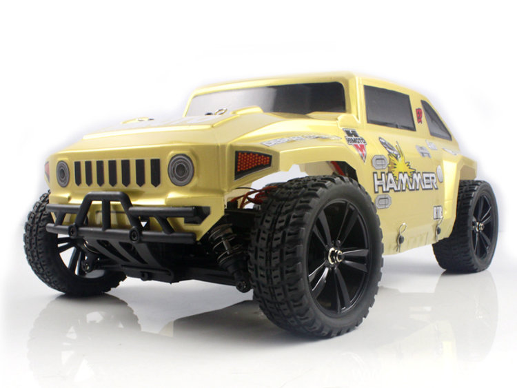 Радиоуправляемая автомодель (шорткорс) 1/10 4WD Himoto Hummer (бесколлекторная система, влагозащита, Аккумулятор, З/У) артикул E10HML