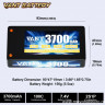 Аккумулятор LiPo Vant 7.4В ~ 3700 мАч, 100C, Short Pack (2S, Hardcase, разъём Бананы - XT60) артикул VTB-2S-3700-100C