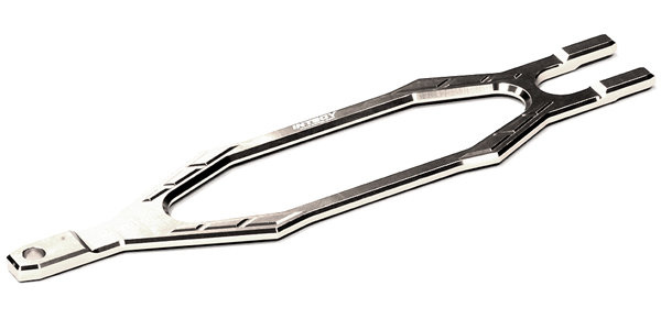 Фиксатор аккумулятора (silver) для Traxxas 1/10 Slash 4X4 и Slash 2WD артикул T8588SILVER