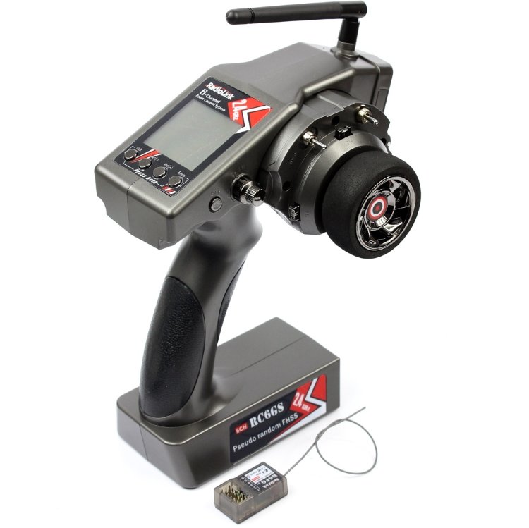 Аппаратура Radiolink RC6GS V2 [6-канальная] + приемник R6FG (2.4гГц, дальность 400 метров, гироскоп, ABS, FailSafe, 4-канальный микшер) артикул RC6GSV2+R7FG
