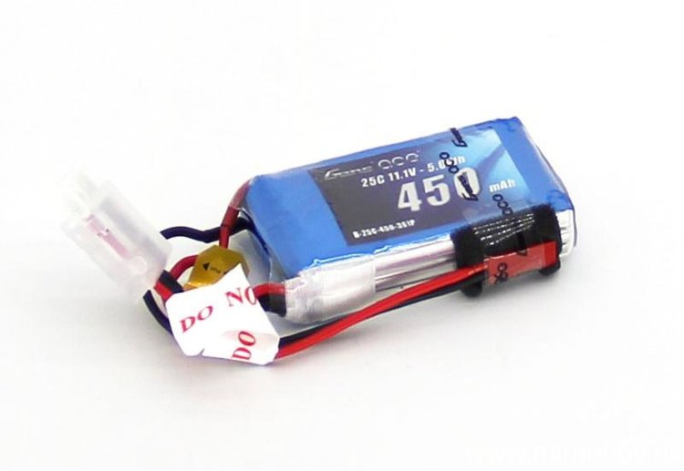 Аккумулятор GensAce Li-Po - 11.1В / 450мАч / 25C ( 3S1P ) артикул B25C45-3S