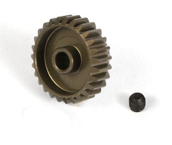 Шестерня ведомая - ПИНЬОН 64P Алюм. - 27T [ Aluminum 7075 Hard Coated Motor Gear/Pinions 64 Pitch 27 Teeth ] артикул  MG-64027
