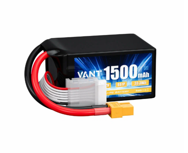 Аккумулятор LiPo Vant 22.2В ~ 1500мАч, 120C, мягкий корпус (6S, разъём XT60) артикул VTB-6S-1500-120C