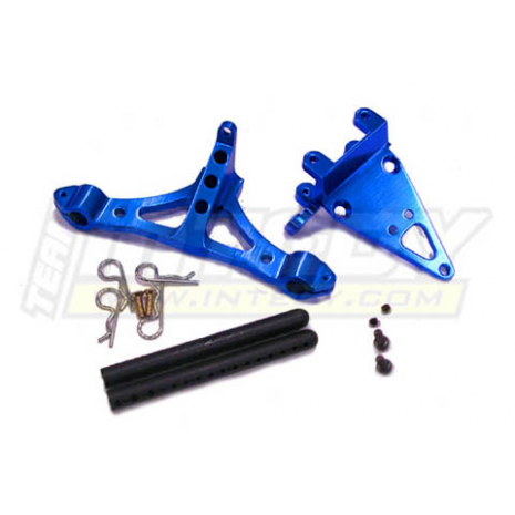 Крепление кузова перед (синее) 1/10 Revo, E-Revo, Summit & Slayer артикул T3104B