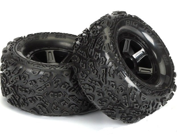 Колеса в сборе 1/10 Proline Racing USA / HEX 12 mm ( Big Joe II 2.2" All Terrain Tires Mounted on Desperado Wheels (2) for 1:16 SUMMIT® and Savage XS Flux) артикул PL10105-11