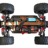 Радиоуправляемый монстр-трак Remo Hobby Brushless (зеленый) 4WD 2.4G 1/14 RTR артикул RH1435-GREEN