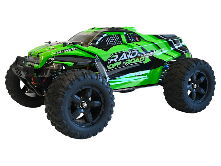 Радиоуправляемый монстр-трак Remo Hobby Brushless (зеленый) 4WD 2.4G 1/14 RTR артикул RH1435-GREEN