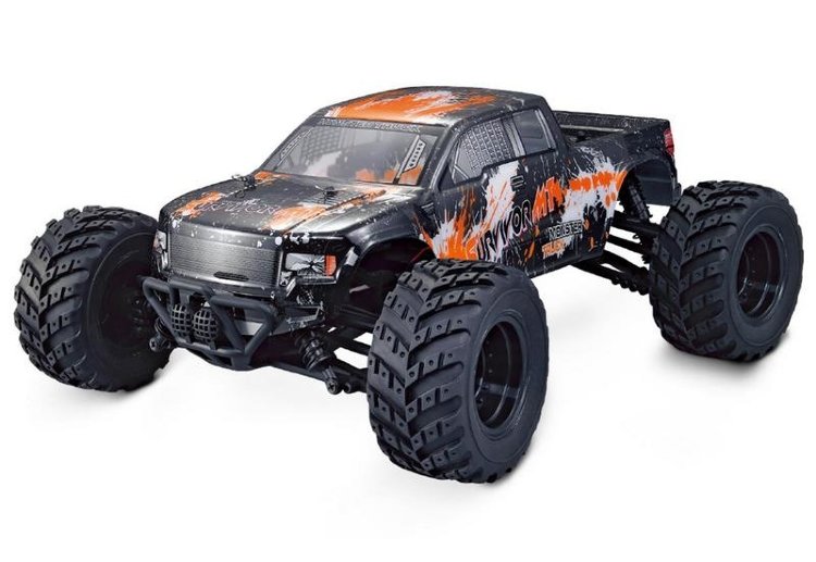Монстр трак 1/12 4WD Электро - Survivor MT (1500мАч LiIon, метал дифференциалы, влагозащита, синий или оранжевый) артикул HBX-12813