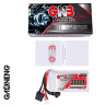 Аккумулятор Li-po Gaoneng GNB 7.4V~3000mah, 5C/10С, 2S1P,  for 73x38x21mm для fat shark HDO & DJI goggles XT60 и DC5.5 артикул GNB30002S5G-XT60-DC5.5
