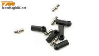 Шаровые и наконечники 4mm Short (for 3mm rod) 5шт (синие) артикул TM-115024B
