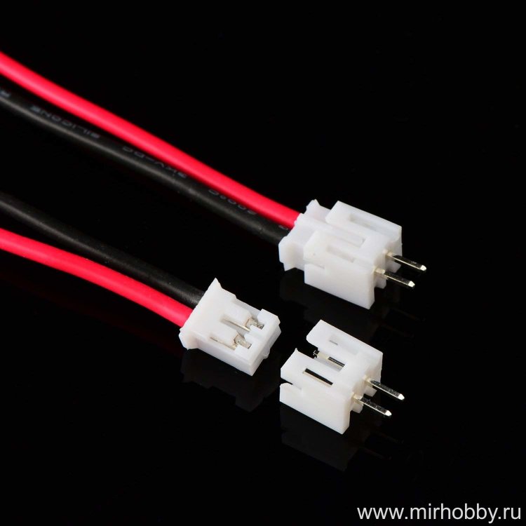 Коннекторы с проводом 26AWG JST 2.0 PH (папа + мама) артикул JST20PH