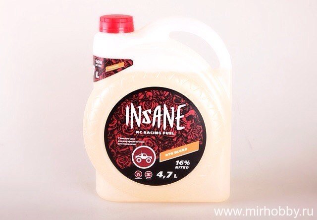 Смесь - Insane RTR Fuel Blend 16% nitro 4,7л артикул INS-NN16RTR 