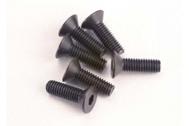 Screws, 3x10mm countersunk machine (6) (hex drive) артикул TRA2551