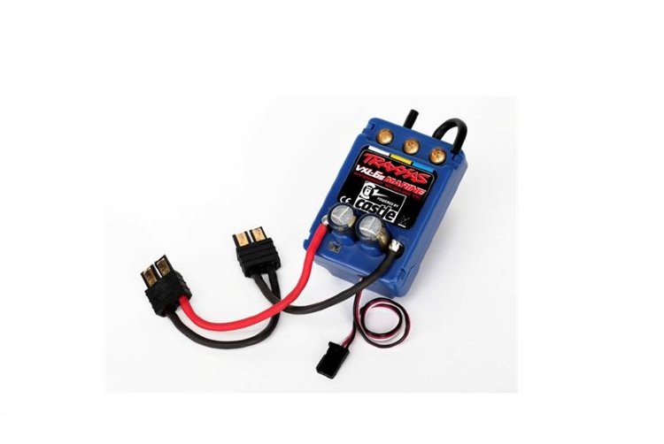 Бесколлекторный регулятор оборотов (для судомоделей) Traxxas VXL-6S ESC Marine Waterproof Brushless (7.4-22.2V) артикул TRA3385XC