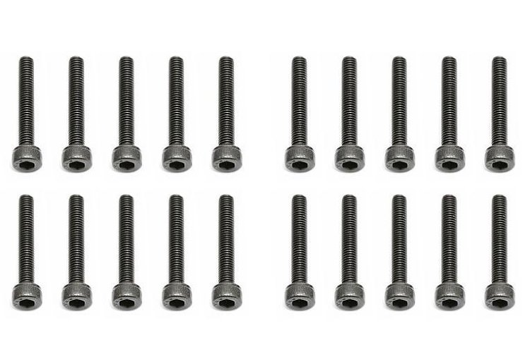 Винт M3x20MM SHCS 20шт.  M3 x 20mm Socket Head Hex Screw артикул AS25192