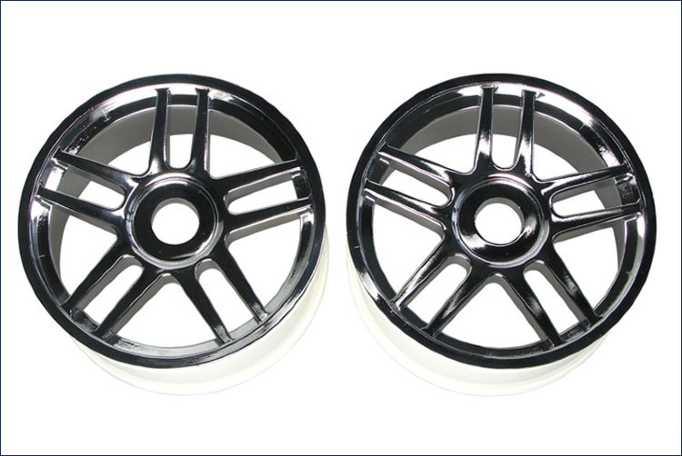 Диски Kyosho Wheel (10-Spoke/Silver Platinge/2шт.) артикул IGH005SM