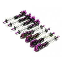 Амортизаторы усиленные (PURPLE) MSR8 (8шт.) для HPI Savage-X, 21 &amp; 25 (L=165мм) артикул T7038PURPLE