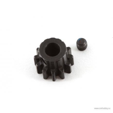 Шестерня ведущая GPM Racing 12T (шаг 1M / на вал 5mm / сталь) артикул SCX6012TS-BK