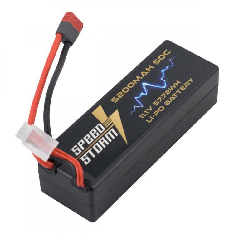 Аккумулятор Speed Storm Li-Po 11.1V 50C 5200 mAh Hard Case разъем T-plug (Deans) размер (138x47x37 мм) артикул SS-3S5200-50-D