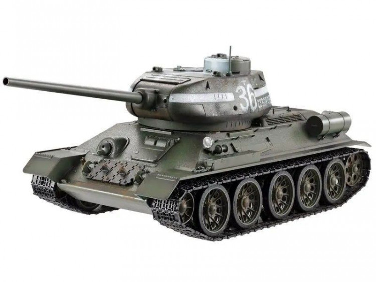 Р/У танк Taigen 1/16 T34-85 (СССР) дым (для ИК боя) V3 2.4G RTR артикул TGIS3909-B1-3.0