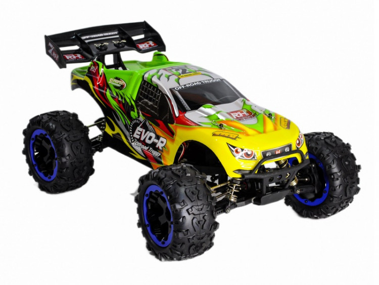 Радиоуправляемая трагги Remo Hobby 1:8 EVO-R Brushless (4WD, 2.4G, 7.4V ~ 4200mAh, зарядное устройство) артикул RH8065-GREEN